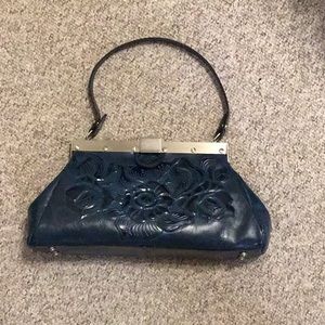Patricia Nash Leather Tote (Indigo)